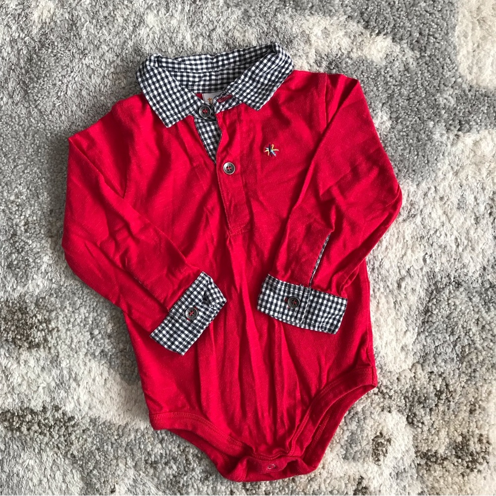 Truly Scrumptious by Heidi Klum red black white dress onesie